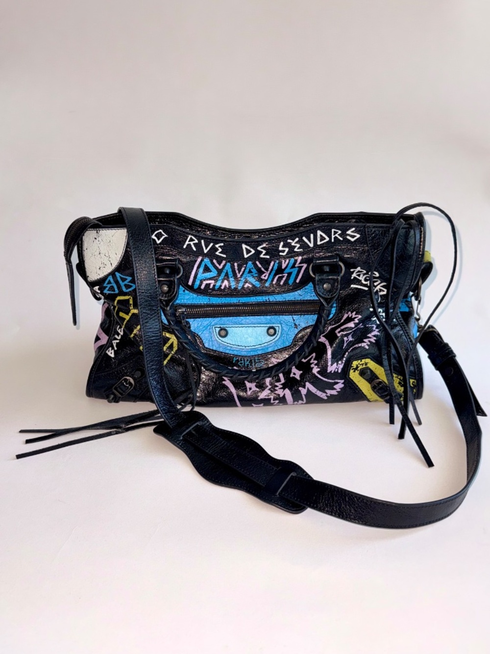 Balenciaga Graffiti City Handbag